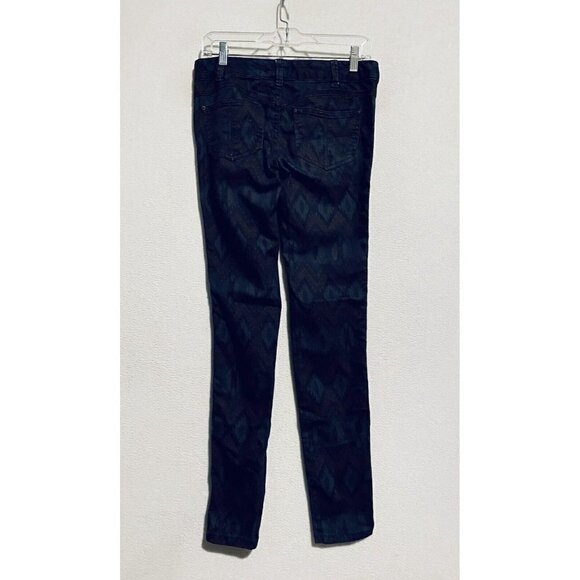 Free People Skinny Jeans Womens 27 Ikat Aztec Southwest Tribal Purple Denim Boho - Picture 5 of 8